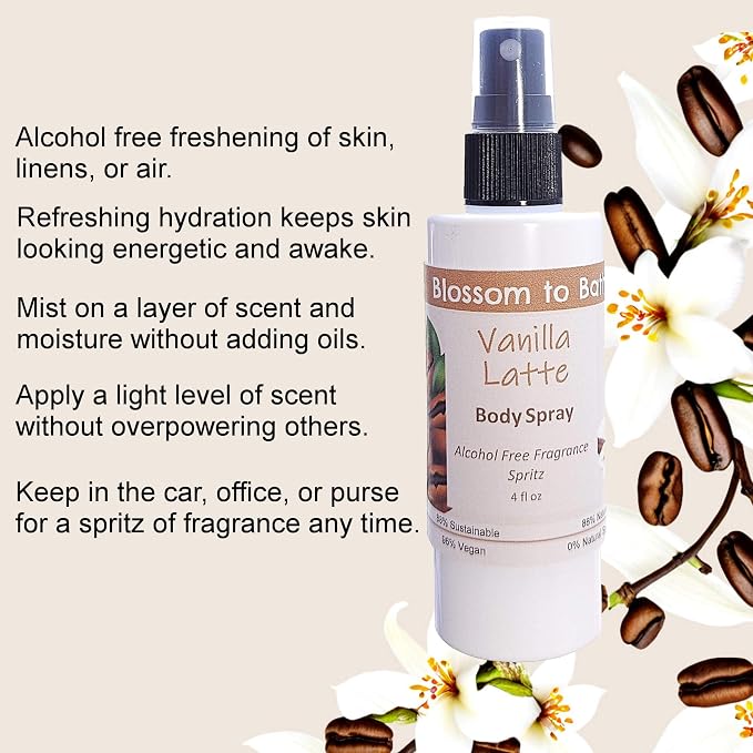 Blossom to Bath Vanilla Latte Body Spray - Image 3