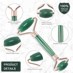 Jade Roller for Face, Facial Roller Massager Skin Care Tool, Gua Sha Facial - Image 2