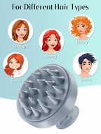 HEETA Scalp Massager Hair Growth, Soft Silicone Scalp Scrubber Shampoo Brush - Image 6