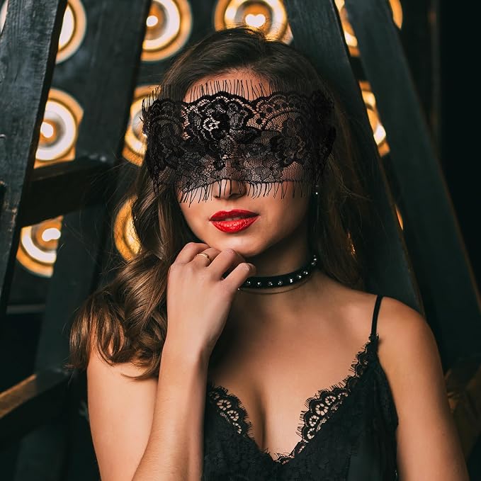 FRESHME Lace Blindfold Sleep Mask - Image 2