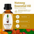 SVA Nutmeg Essential Oil – 1/3 Fl Oz – 100% Natural Nutmeg Oil - Image 2
