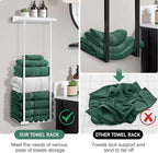 Hommtina Bathroom Towel Storage Black Towel Holder Bathroom Decor Aesthetic - Image 5