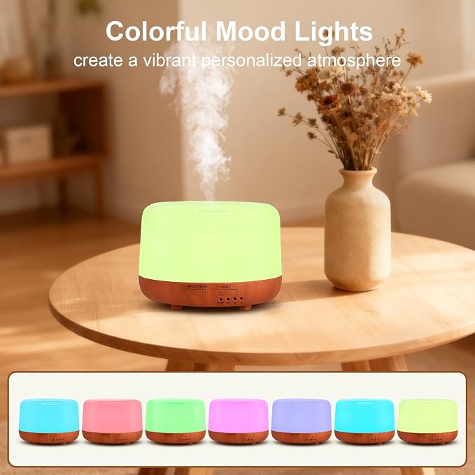 Marchred 300ML Essential Oil Diffuser, Small Aromatherapy Diffuser - Image 5