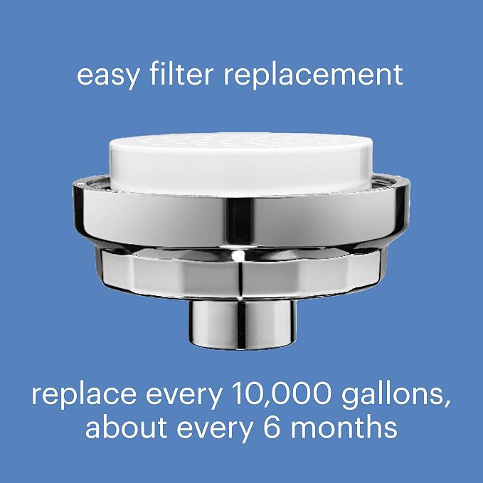 Brondell Shower Filter VivaSpring, Compact Polished Chrome – High Output - Image 4
