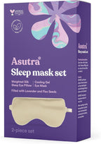 ASUTRA Silk Eye Pillow for Sleep, Champagne - Image 7