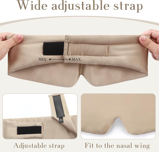 SECZIPE 100% Mulberry Silk Sleep Mask Eye Mask - Image 4