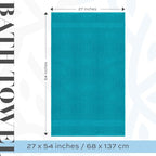 White Classic Luxury Bath Towels Set of 4 Large - Image 4
