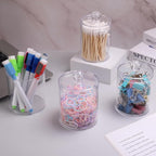 WEISHI 6 Pack Qtip Holder Dispenser -Cotton Ball, Round Pads, Small Clear - Image 5