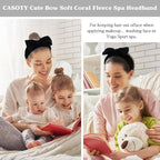 Casoty 10 Pcs Black Face Wash Headbands, Spa Gifts - Image 8