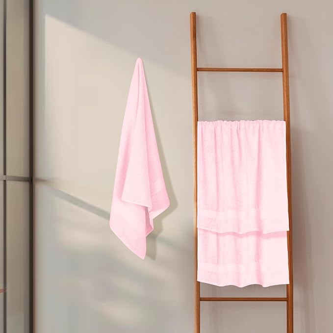 GLAMBURG Premium Cotton 4 Pack Bath Towel Set - Image 4