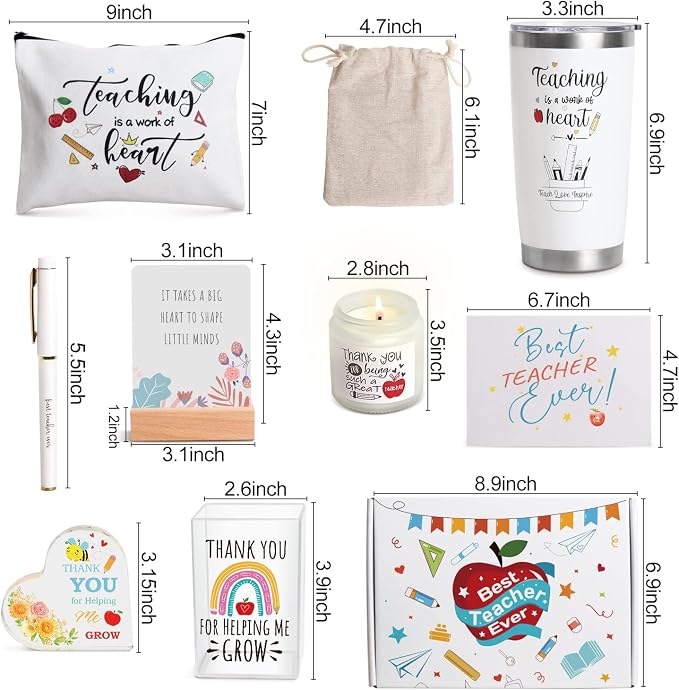 UAREHIBY 10 PCS Best Teacher Appreciation Gifts - Image 5