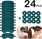 24Pcs Satin Eye Mask Silk Sleep Masks Silky Eyes Cover Blackout Blindfold - Image 2