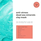 Freeman Anti-Stress Clay Mask, Dead Sea Mineral Face Mask, Lavender & Sea Salt - Image 2