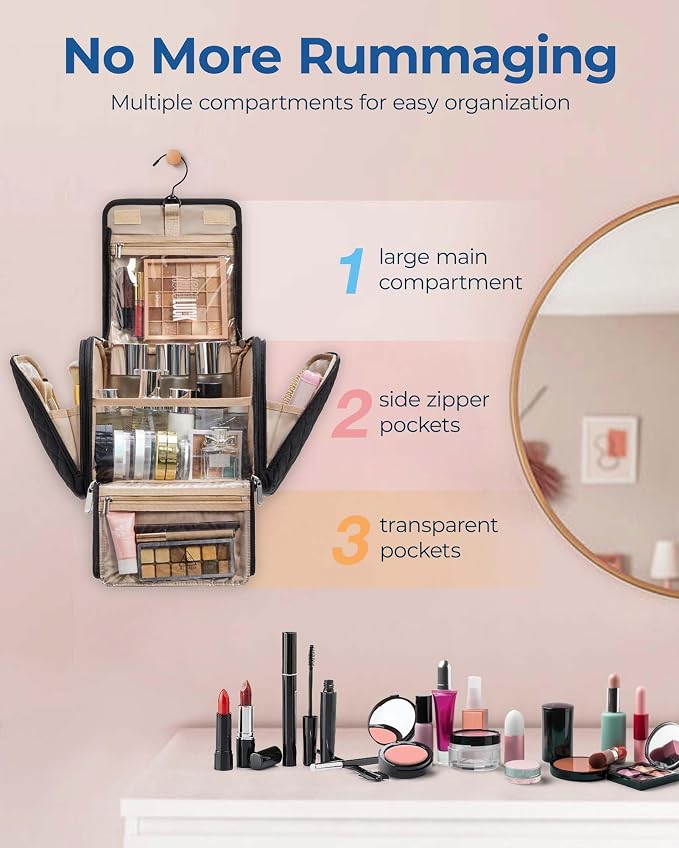BAGSMART Makeup Bag for Women - Image 2