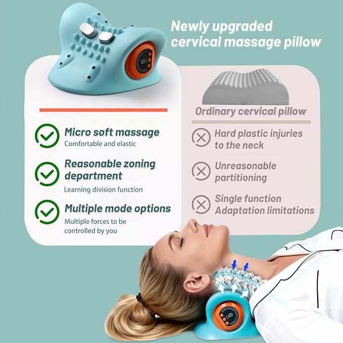 Neck Massager, Masajeador de Cuello, 3 Modes Electric Neck and Shoulder Relaxer - Image 4