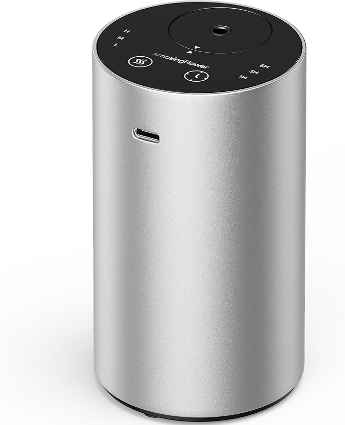 Waterless Essential Oil Diffuser, Rechargeable Scent Diffusers by AMAZINGFLOWER