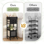 Amazer Bamboo Makeup Organizer Cart - Image 6
