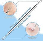 Stainless Steel Blackhead Remover, Pimple Extractor, Pimple Popper, Comedone - Image 3