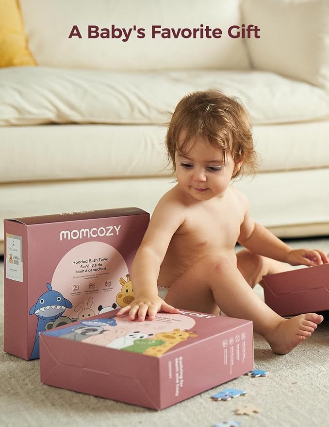 Momcozy Baby Bath Towels with Visualize Health Label - Image 7