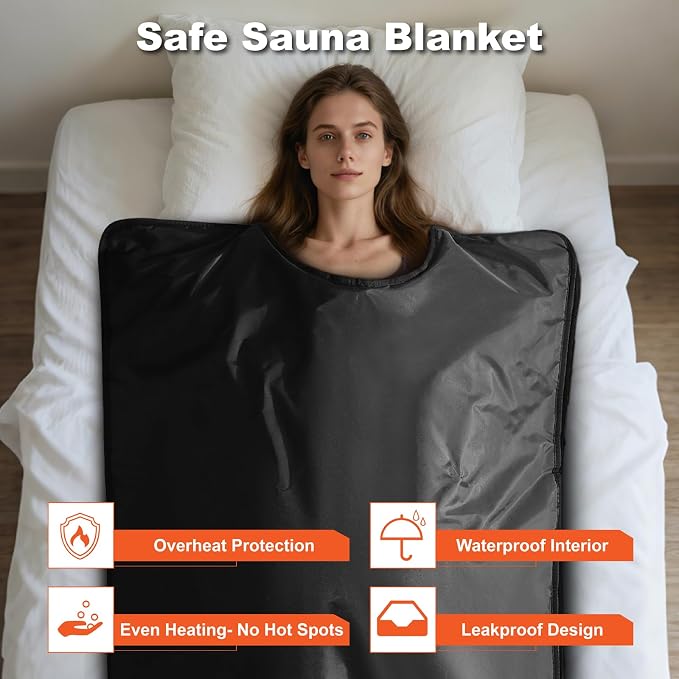 Portable Sauna Blanket PVC, Full Body Heated Bag - Image 7