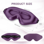 FlyCoco 99% Fully Block Out Light Eye Sleep Mask, 3D Deep Contoured Eyes Cover - Image 2