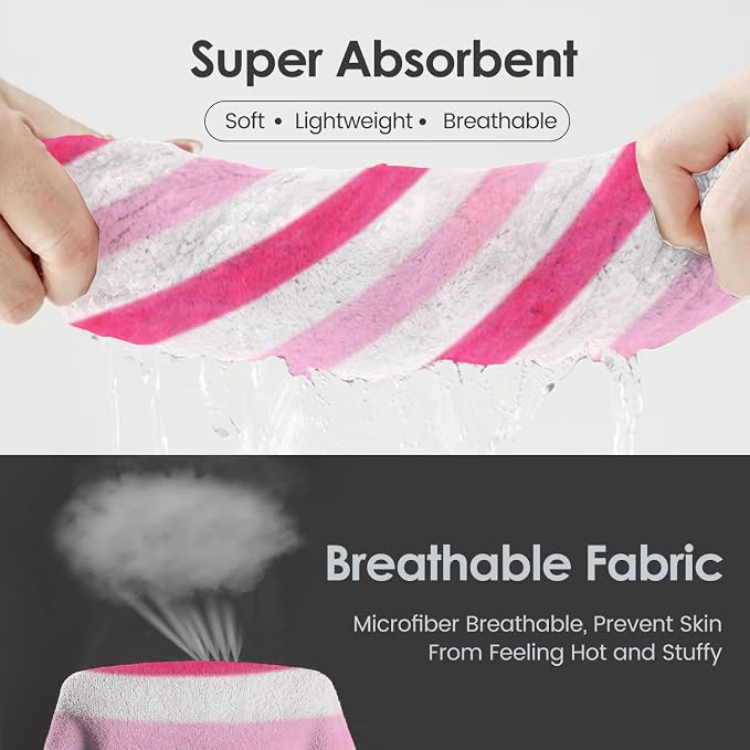 JML Microfiber Bath Towels, 2 Pack, Super Absorbent, Fast Drying, Large Beach - Image 4