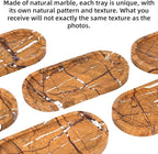 Natural Marble Tray Oval, Bathroom Vanity Tray - Image 4