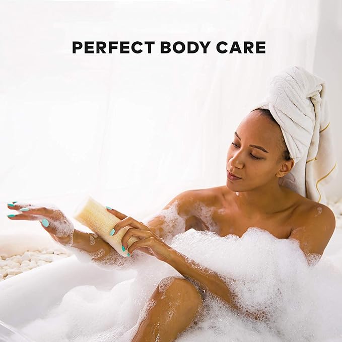 Natural Loofah Sponges Organic Luffa Bath Shower Sponge Exfoliating Body Back - Image 3