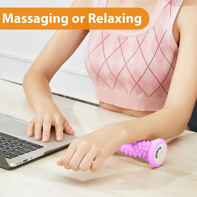 BESKAR Foot Massager Roller for Plantar Fasciitis Relief, Portable Feet Roller - Image 7