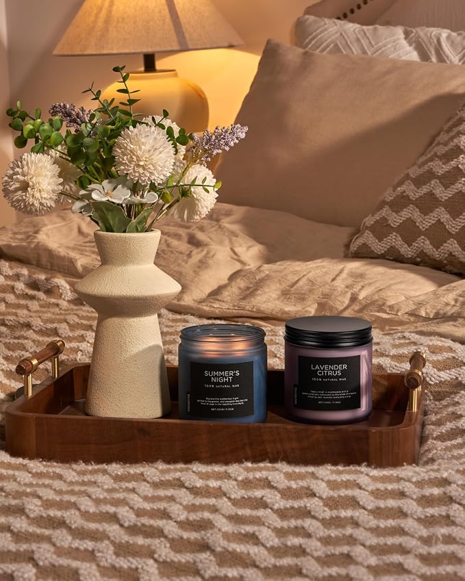 M&SENSE Summer's Night Home Scented Candles, 11.6oz Natural Organic Soy Wax - Image 7