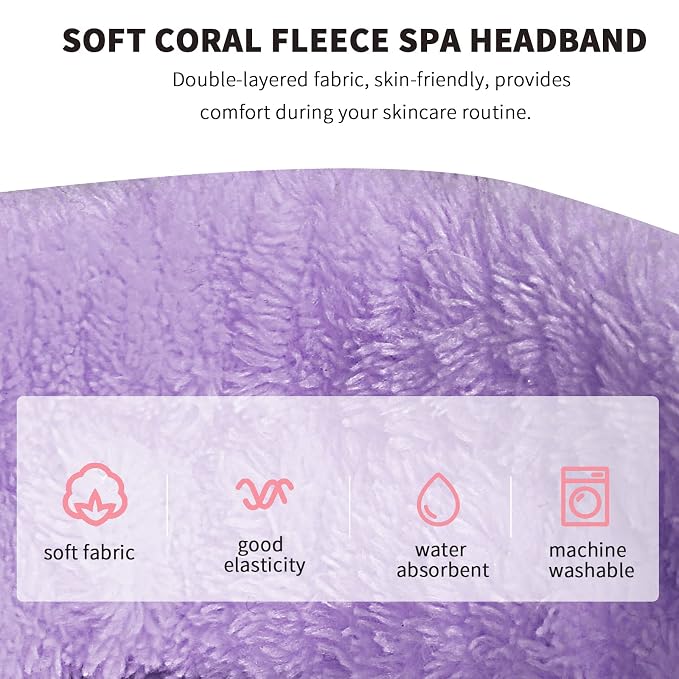 WSYUB Hairband, Soft Microfiber Skincare Band - Image 5