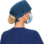 Satin Lined Scrub Cap, Adjustable Surgical Cap - Image 6