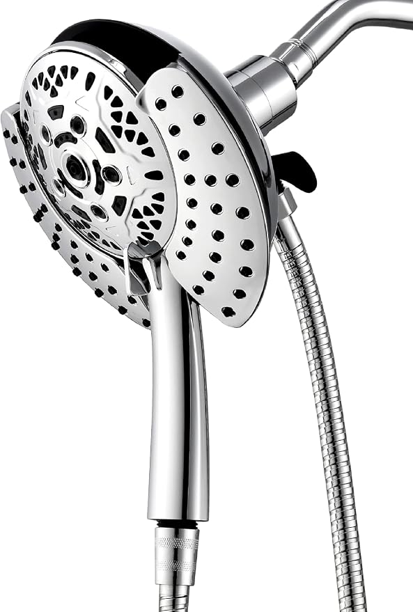 INAVAMZ Shower Heads with Handheld Spray Combo: 7.2" Rain Shower Head & - Image 2
