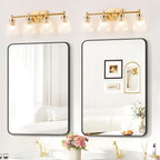 OCIOC 4-Light Bathroom Vanity Light, Burshed Gold Bathroom Light - Image 7