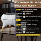 Morbou Essential Oil Diffuser Jellyfish Mist Dancing - Image 8