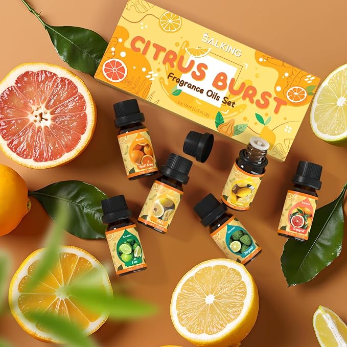 SALKING Citrus Burst Essential Oil Set, Premium Fragrance Oil - Image 2
