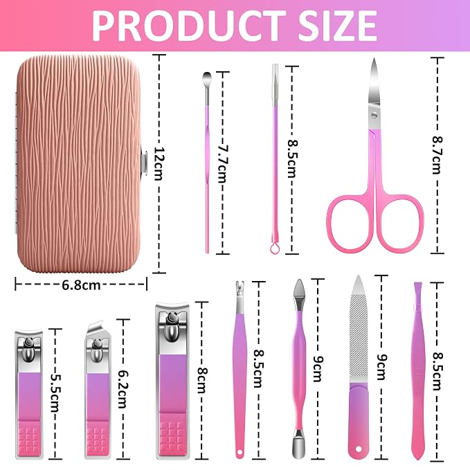 BLESWIN 10 in 1 Manicure Pedicure Kit, Manicure Kit - Image 4