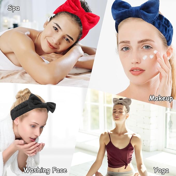 Casoty 12 Pack Skincare Headband - Image 4