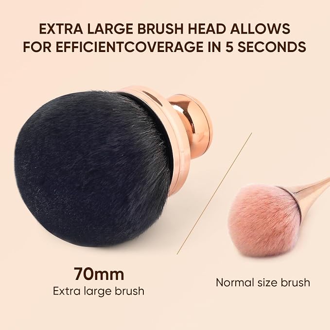 Professional Kabuki Brush, Extra Large Body Makeup Brush, Self Tanner Blend - Image 4