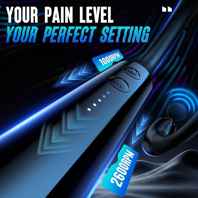 FVZ Massage Gun with Upgraded Extension Handle, 10MM Massage Gun Deep Tissue - Image 5