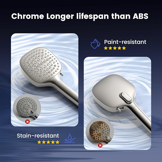 Filtered Shower Head with Handheld, High Pressure 7 Spray Showerhead with - Image 6