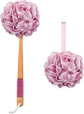 AmazerBath Shower Sponge Loofah Back Scrubber, PE Soft Mesh Loofah Body Scrubber by AmazerBath
