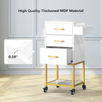 OmySalon Salon Storage Trolley Cart, Beauty Wooden Hair Cabinet - Image 6