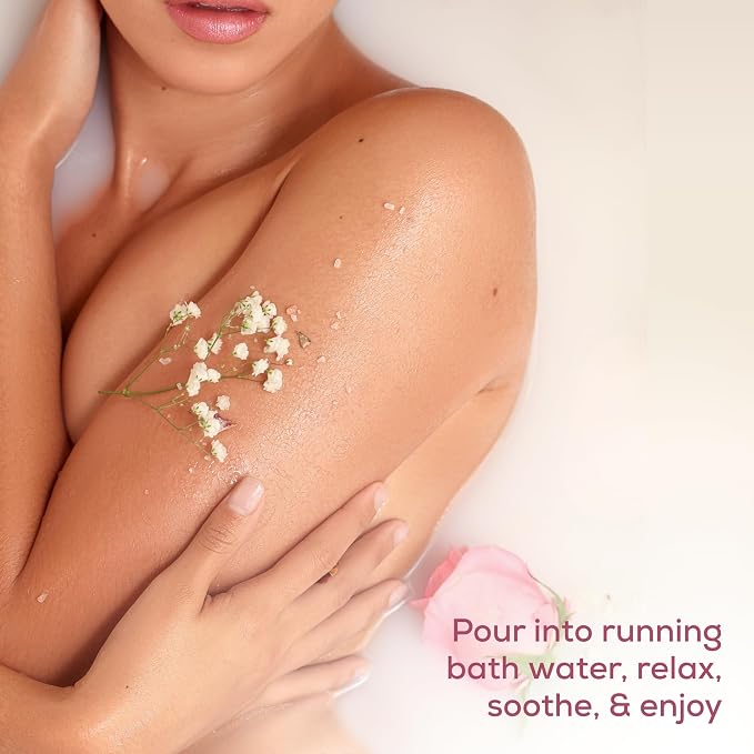 Goat Milk & Rose Magnesium Salt Soak | Epsom & Magnesium Bath Soak - Image 5