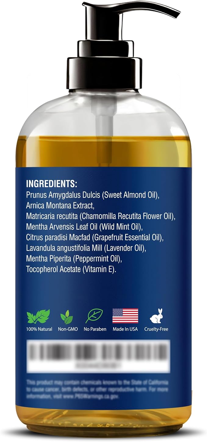 Sore Muscle Massage Oil for Massage Therapy 8 fl oz - Image 9