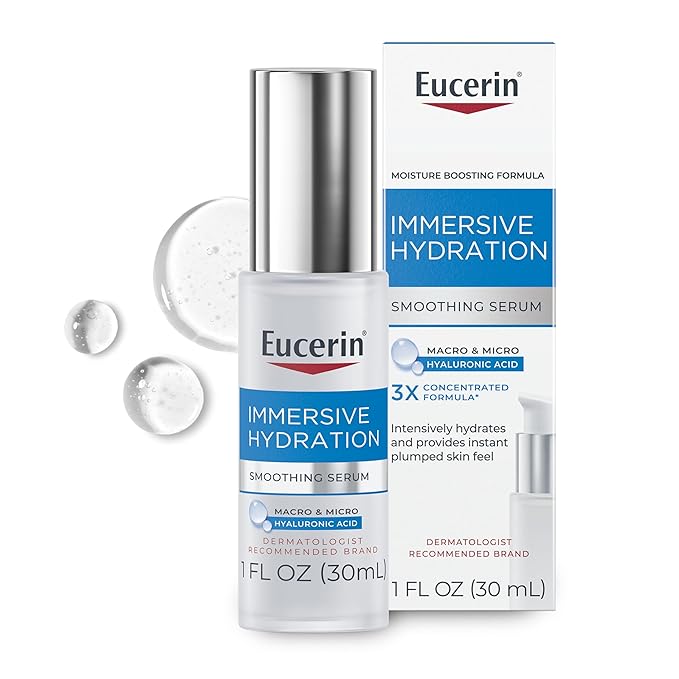 Eucerin Immersive Hydration Smoothing Face Serum, Ultra-Lightweight Hyaluronic by EucerinSkincare