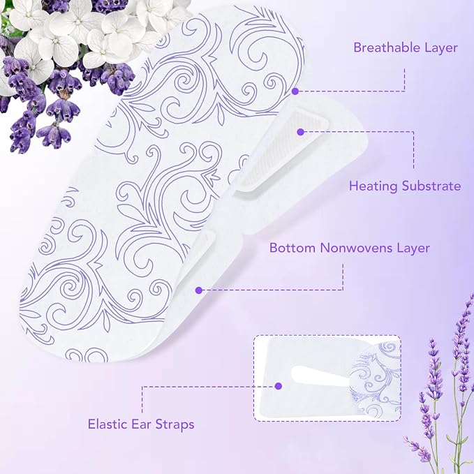 XPCARE 48 Pack Steam Eye Masks for Dry Eyes, Self Heated Steam Warm Eye Mask - Image 3