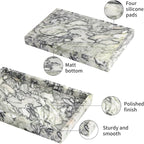 Marble Bathroom Vanity Tray, Natural Luxury Vanity Home Kitchen Bathroom Table - Image 4