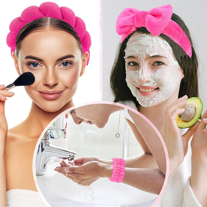 CAVETEE 6 Pack Spa Headband Set - Image 3