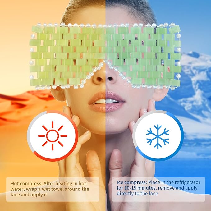 Jade Eye Mask, Facial Cooling Mask - Image 3